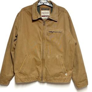 VTG Abercrombie & Fitch Mens Field Canvas Chore Barn Jacket Insulated Brown XL